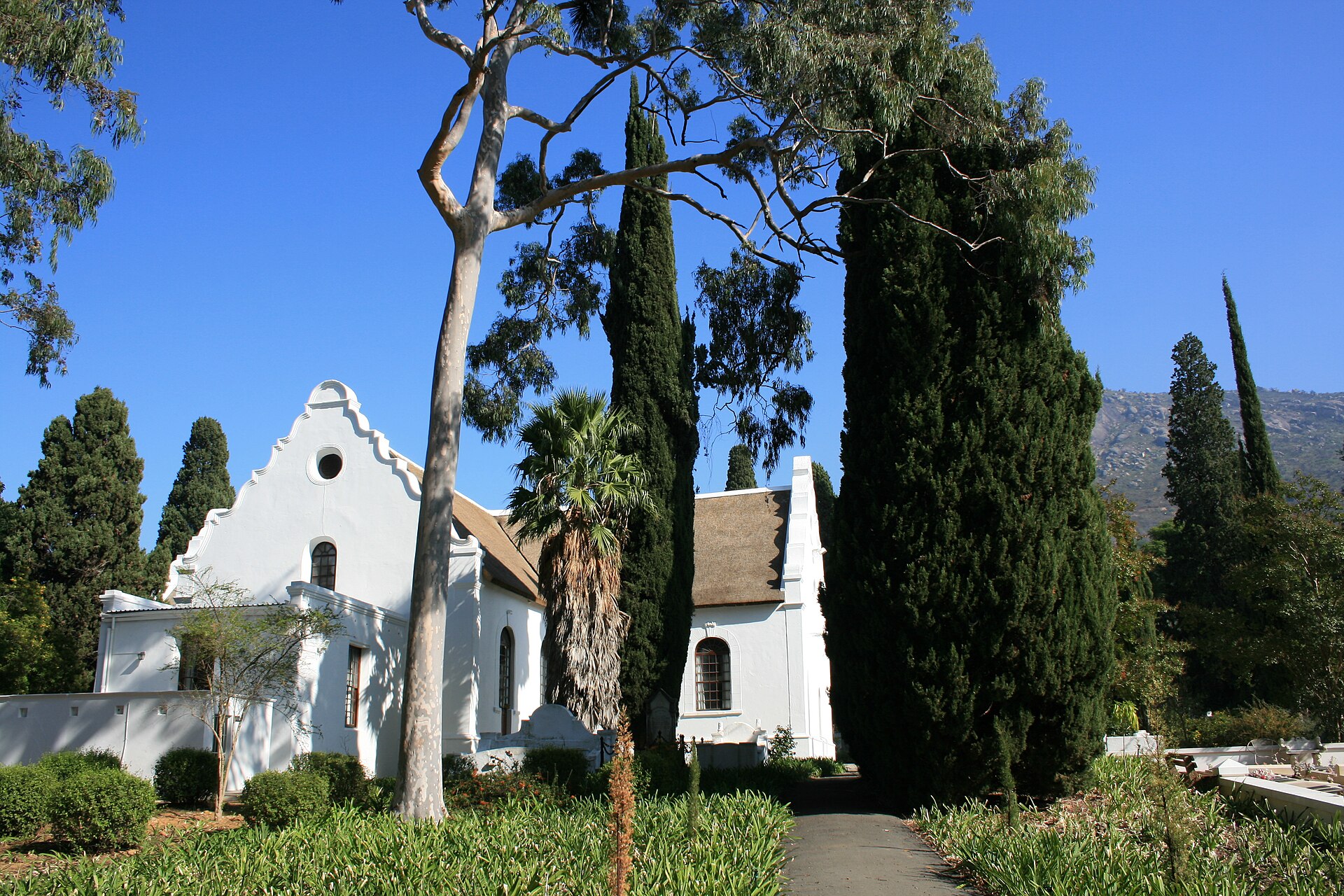 The historic thatched Strooidakkerk on Main Road, Paarl